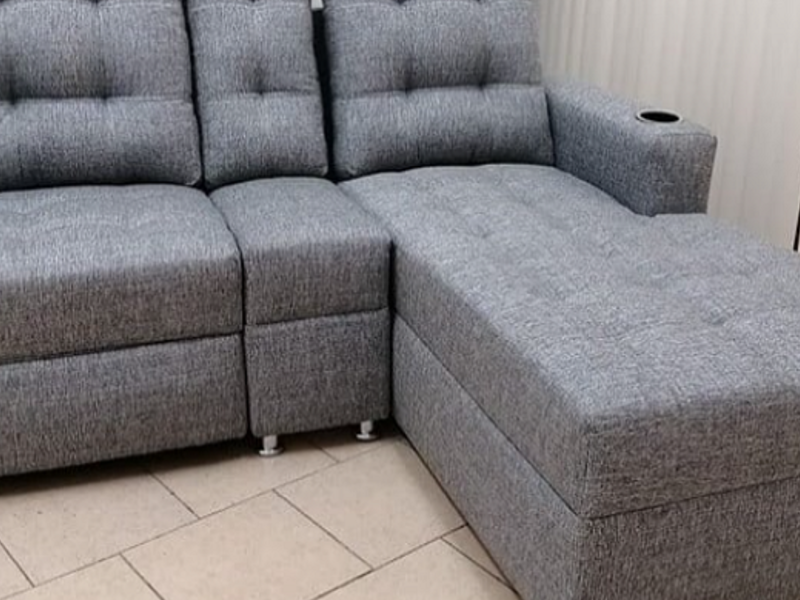 Mueble esquinero tono gris Cuautitlán Izcalli