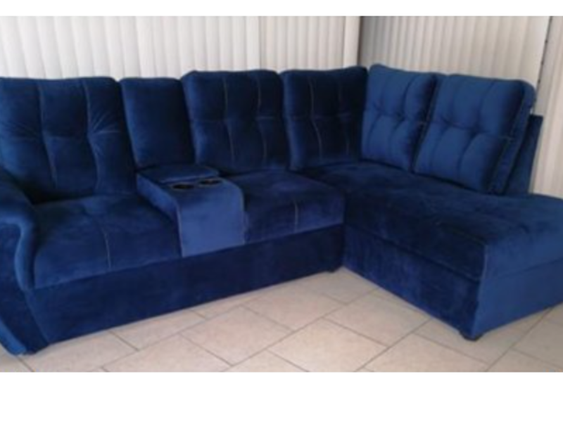 Muebles esquinero color azul México