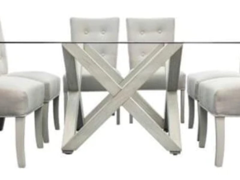 Comedor Sillas Sky Deluxe Gris Torreón