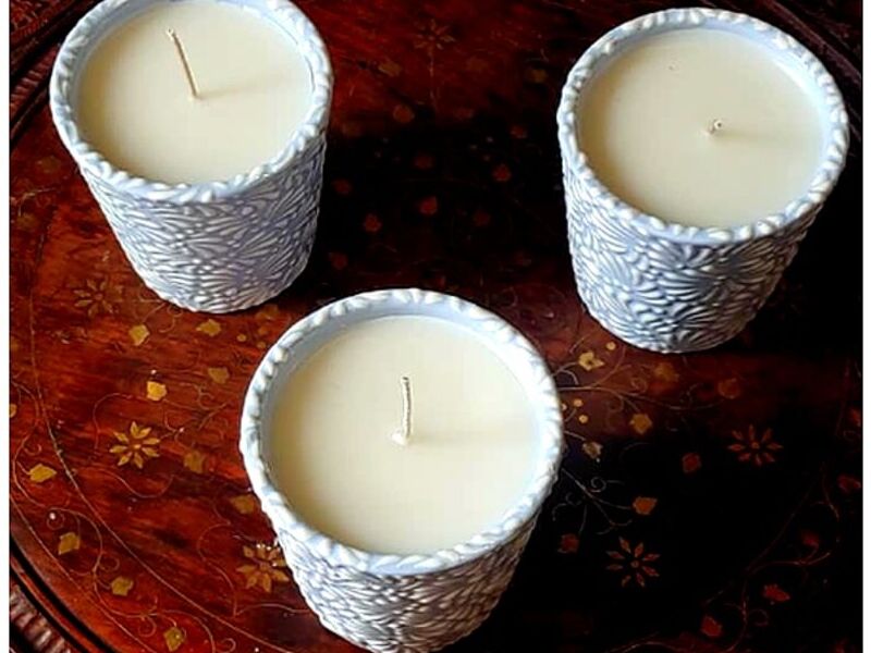 Vela Ceramica Blanca CDMX 
