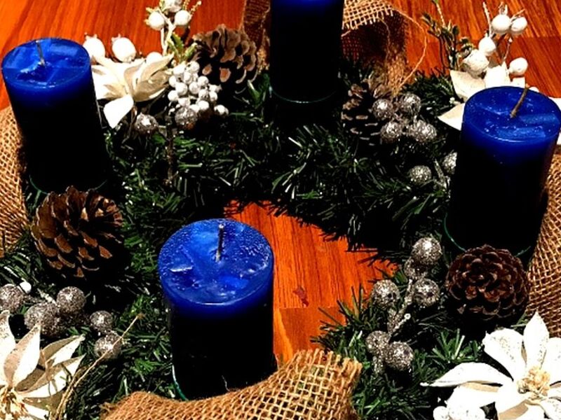 Vela Cilindrica Azul Puebla