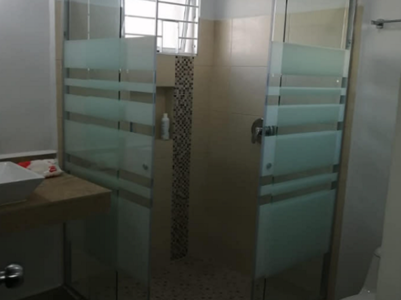 Cancel de baño vidrio esmerilado Apodaca
