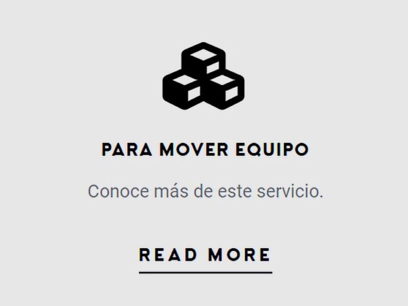 Servicio mover equipo Coahuila