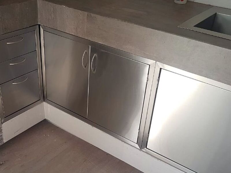 Mueble cocina acero inoxidable Monterrey