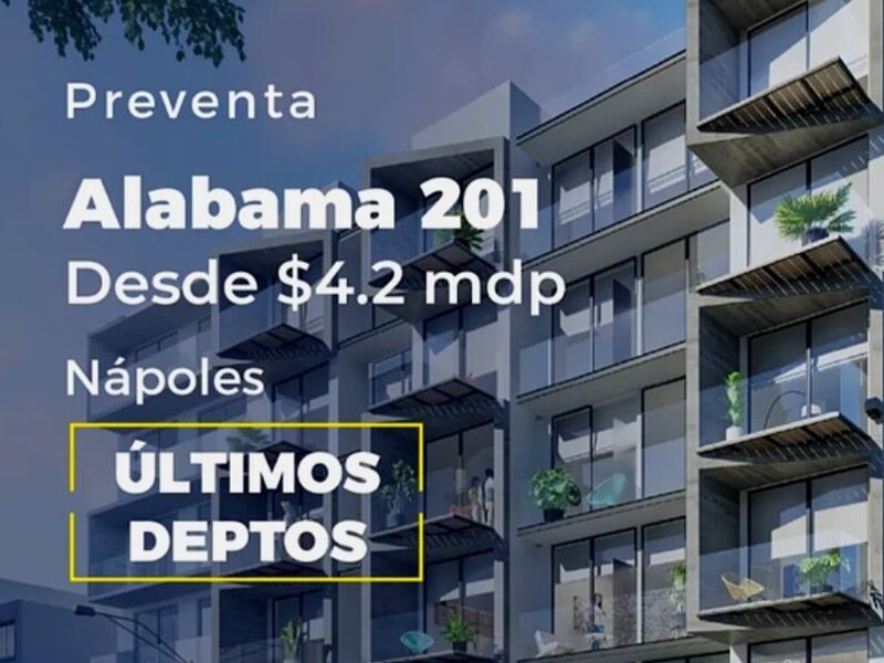 Preventa departamento Alabama 201
