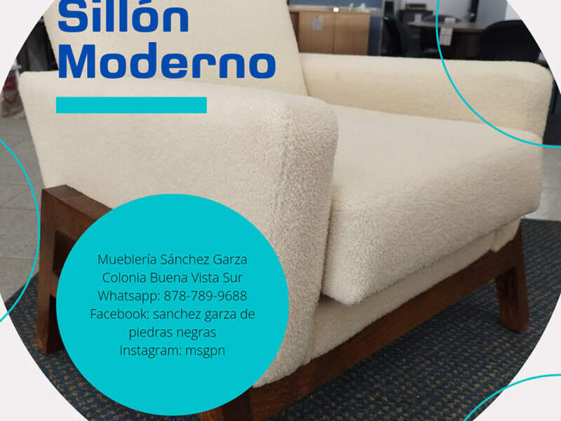 Sillón Moderno Piedras Negras