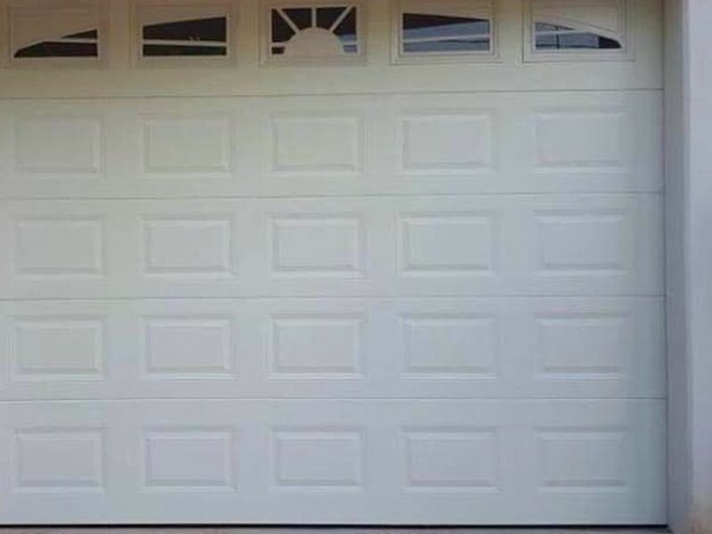 Puerta de aluminio color blanco Tepic