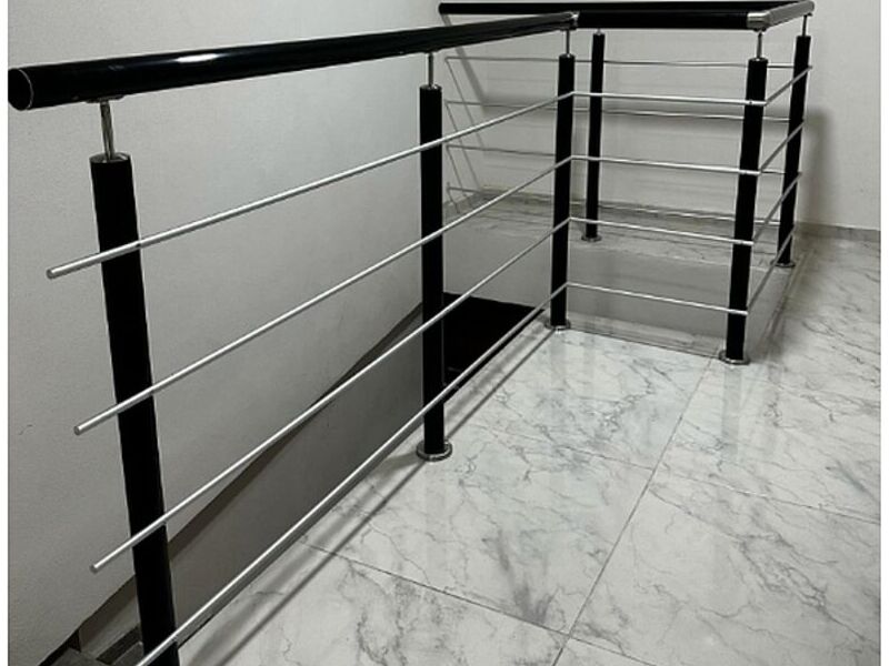 Barandal de aluminio gris y negro Nayarit