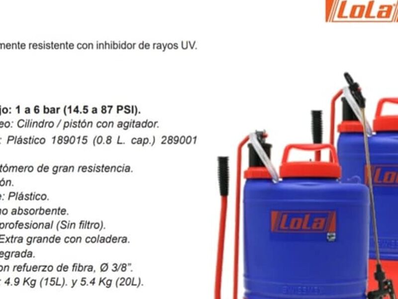 Aspersor Manual  Mochila Nuevo León 