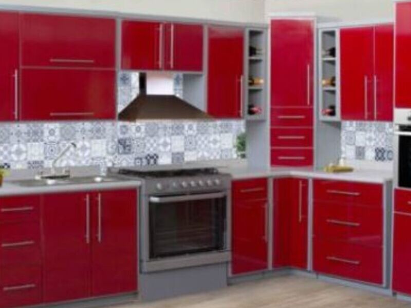 Mueble cocina Tokio Rojo México