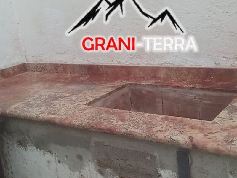 Marmol Travertino Rojo  Santiago Acatlan
