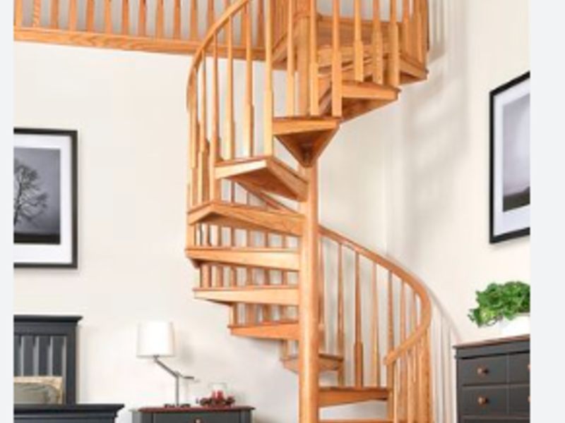 Escalera caracol madera Tijuana