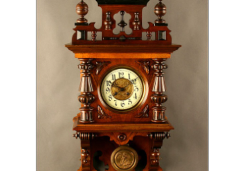 Reloj de pared de madera antigua Guanajuato