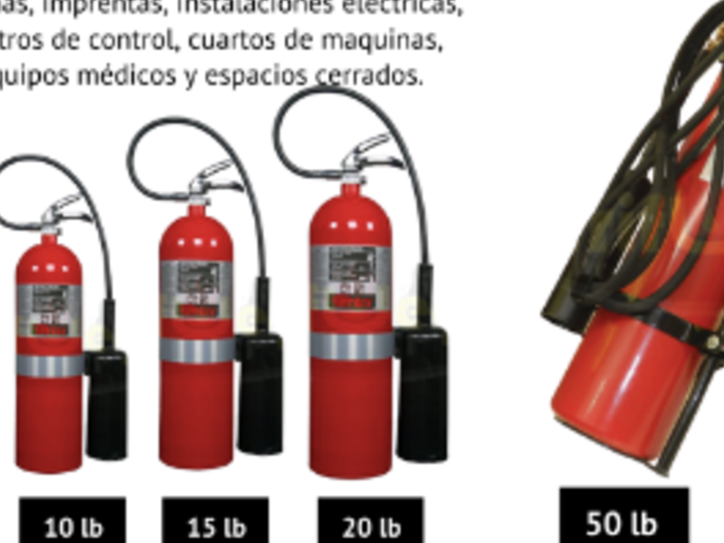 Extintores Agentes Limpios CO2 México