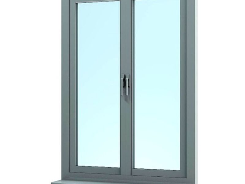 Ventana corrediza con vidrio blanco Colima
