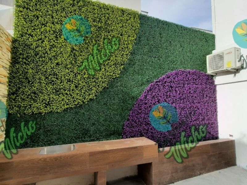 instalacion jardin vertical sintetico Mexico
