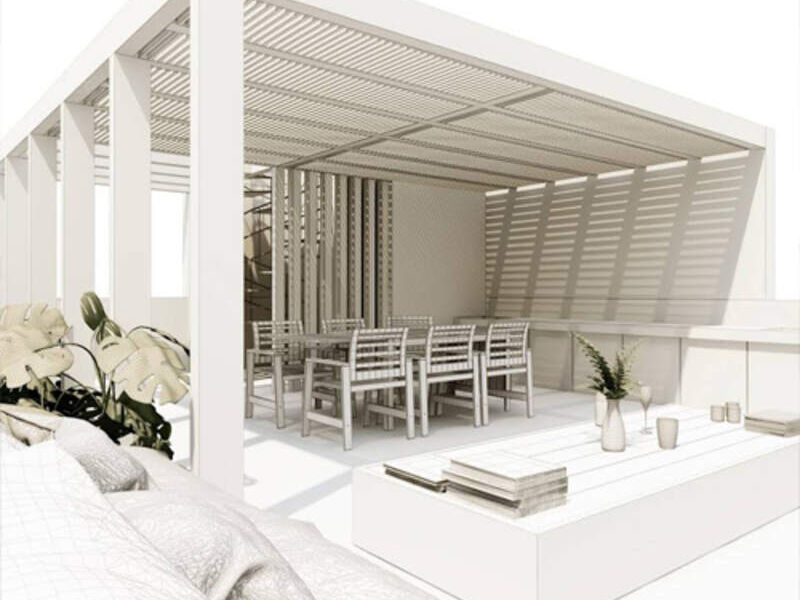 DISEÑO TERRAZA BLANCA DURANGO