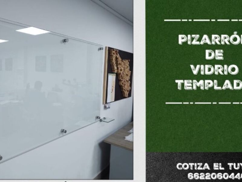Pizarrón de vidrio templado Sonora