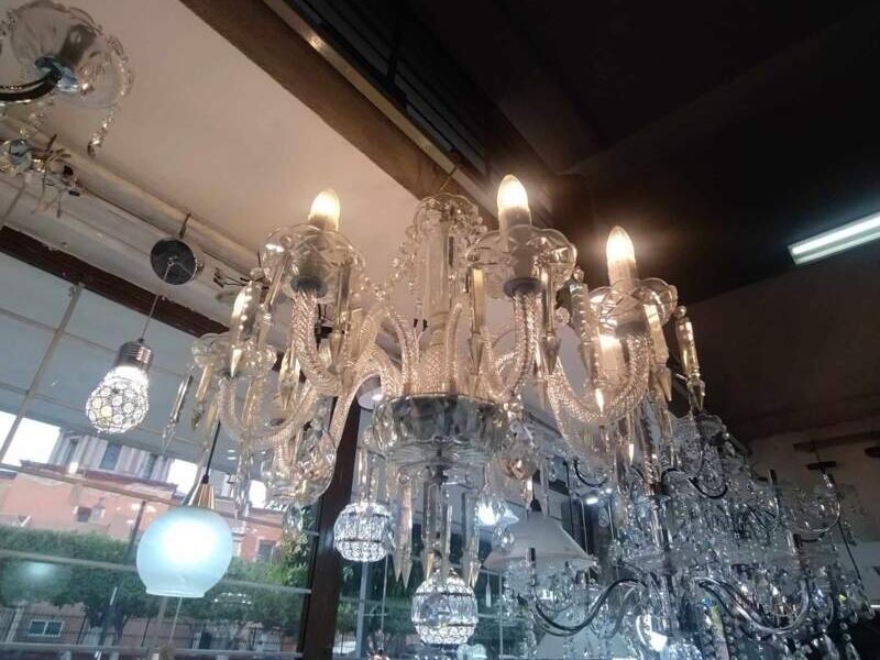 Candil Cristal Cortado Celaya
