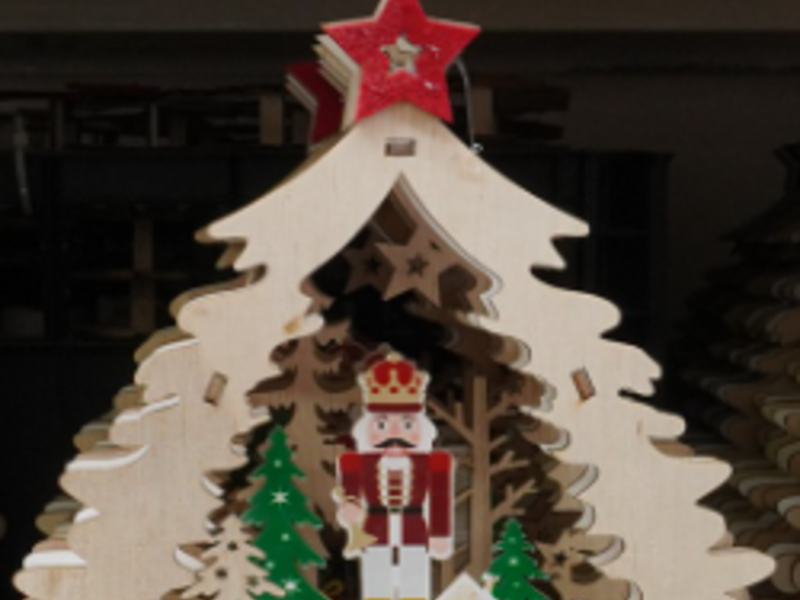 Arboles de navidad madera México 