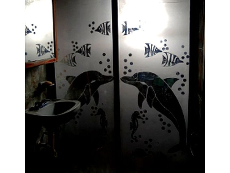 Puerta Grabada Baño Mexico