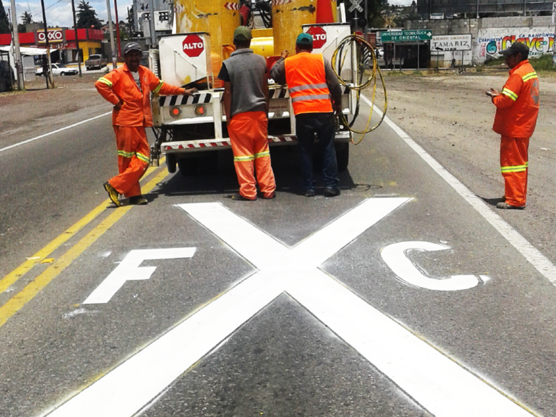 Marcas Cruce Ferrocarril México