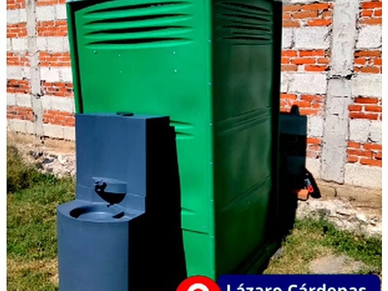 Sanitario Portatil Verde Mexico