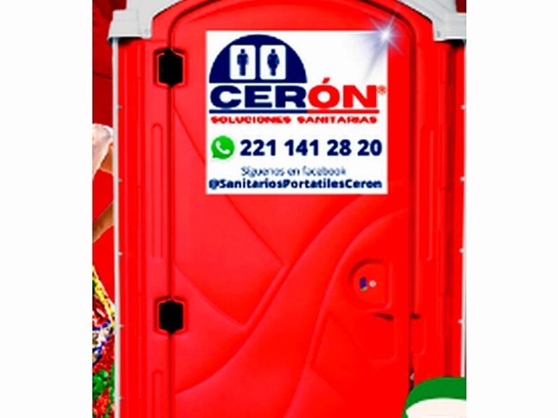 Baño portátil Rojo