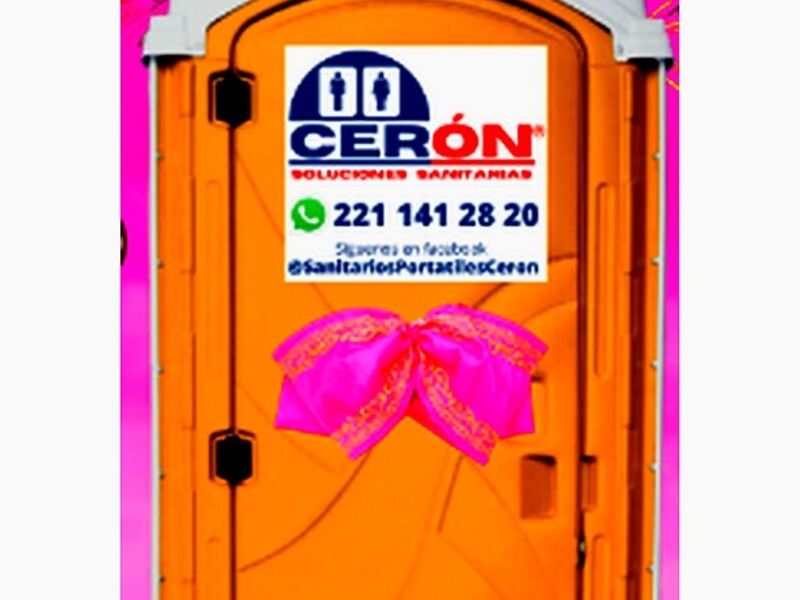 Baño portatil Naranja Mexico