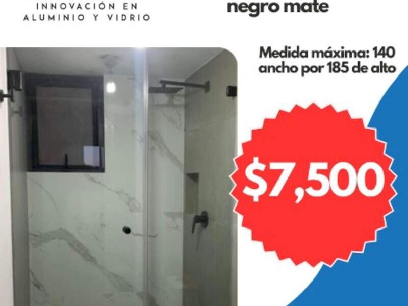 Cancel para baño de vidrio templado Tepatepec