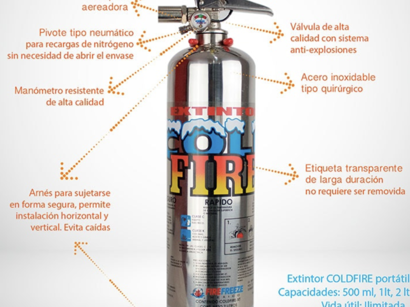 Extintor Cold Fire XT 1 Litro