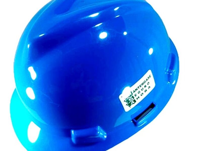 Casco seguridad azul Hidalgo