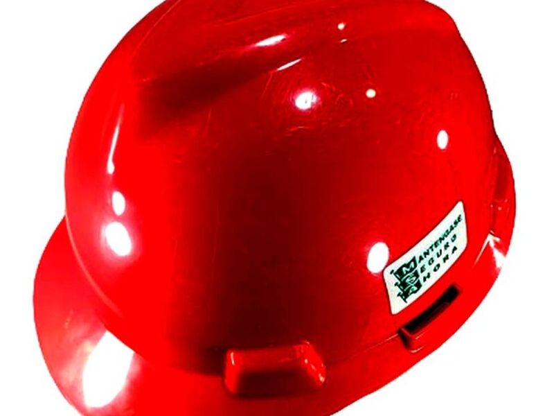 Casco seguridad rojo Hidalgo