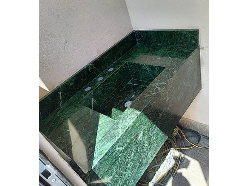 Cubierta mármol verde Tijuana