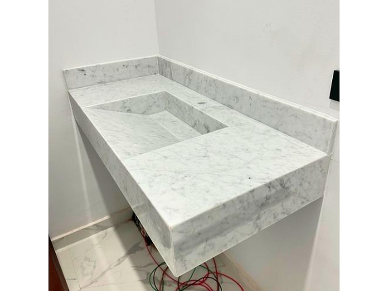 Lavamanos mármol Blanco Zapopan