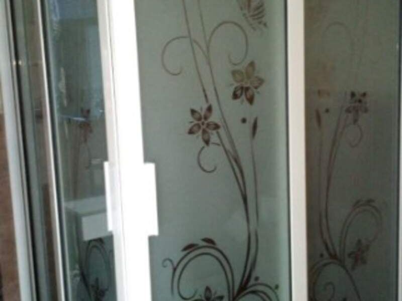 Cancel de baño con grabado Oaxaca