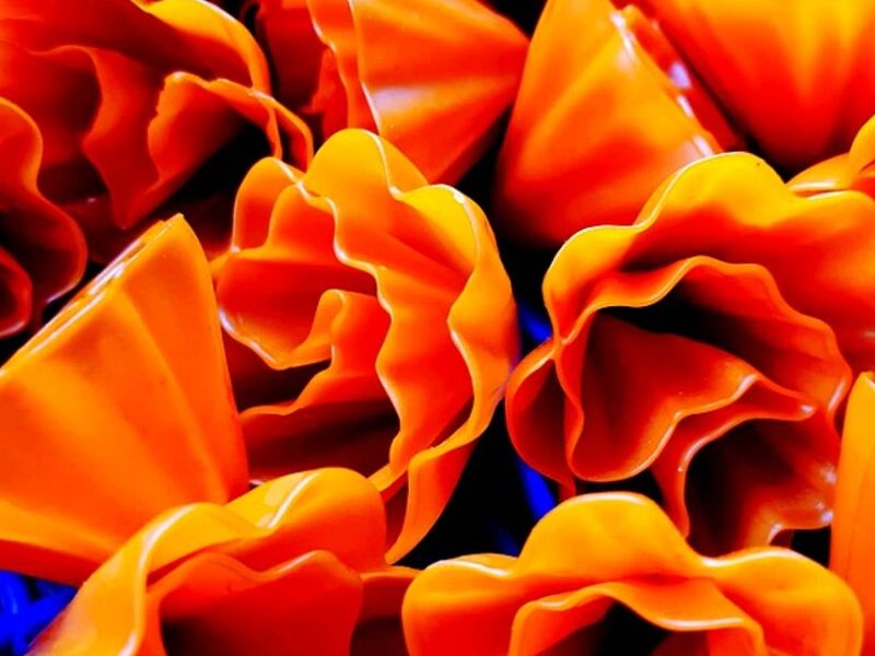 Vela Flores Naranja Oaxaca