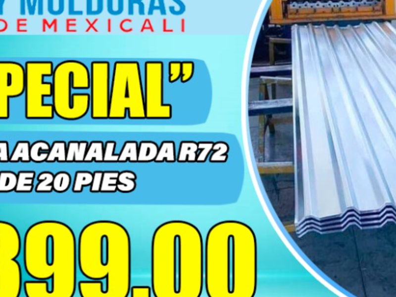 Lámina Acanalada R72 Mexicali