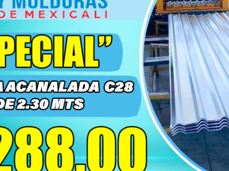 Lámina Acanalada C28 Mexicali