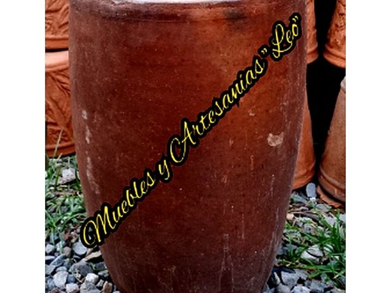 Maceta Barro Cilindro Tabasco
