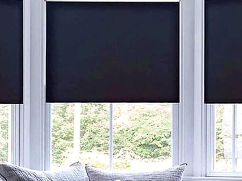 Persiana Enrollable Negra Saltillo