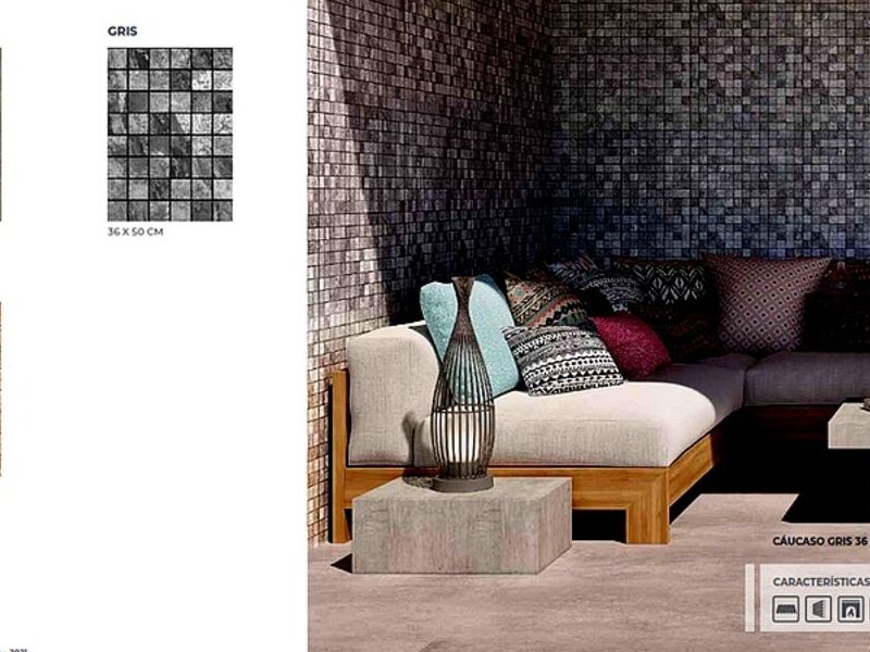 Pared Caucaso Gris MORELIA