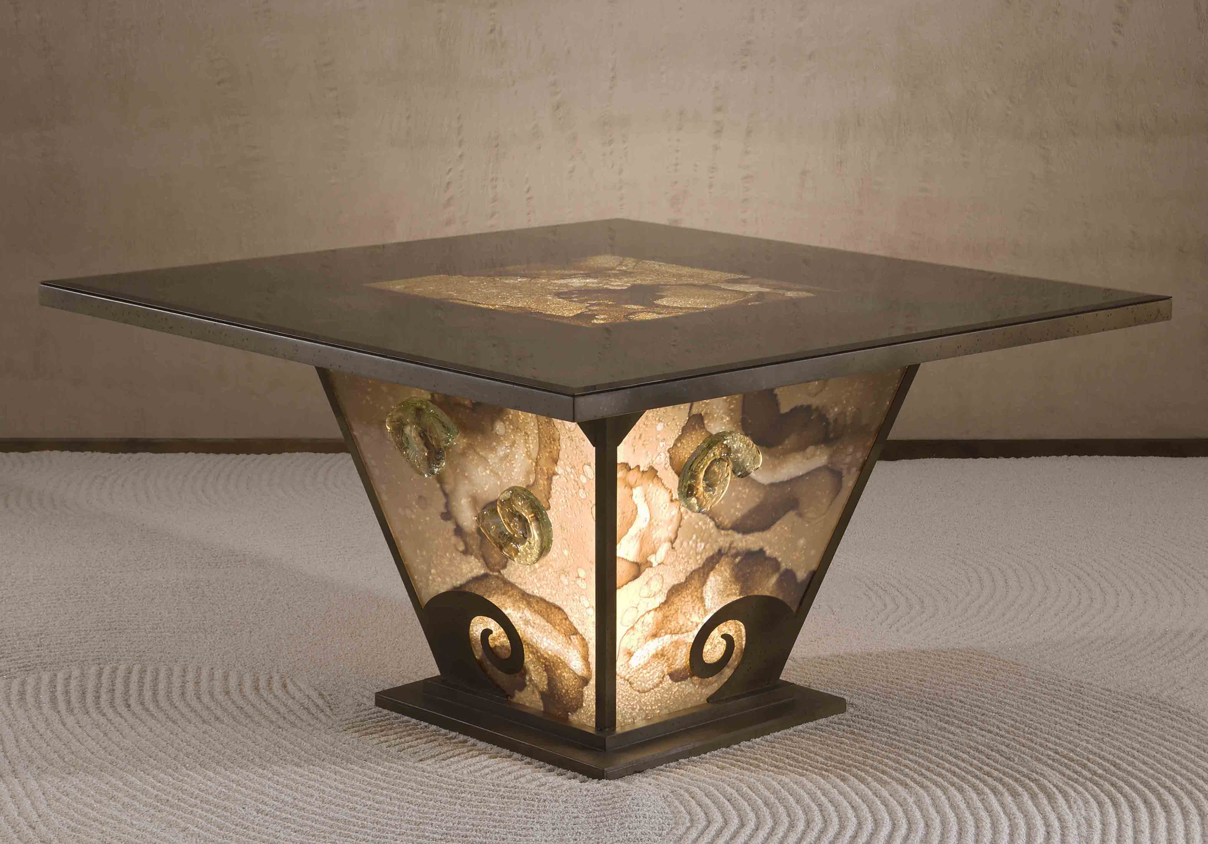 MESA DE COMEDOR CIMARRON CON LUZ