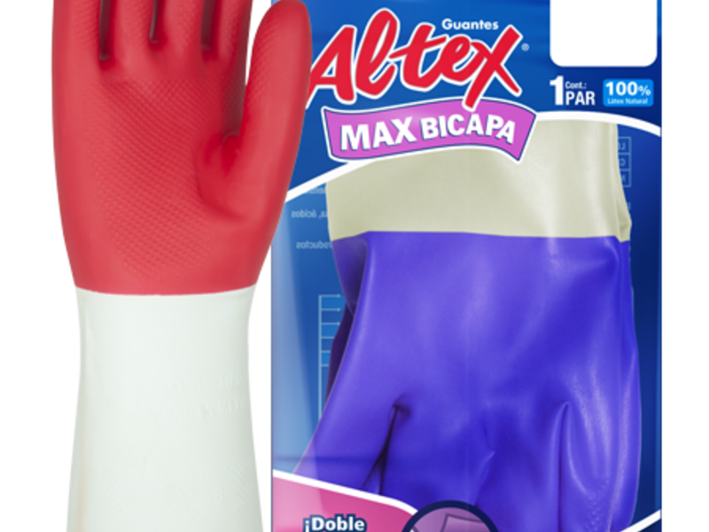 Max bicapa Guantes de látex CDMX