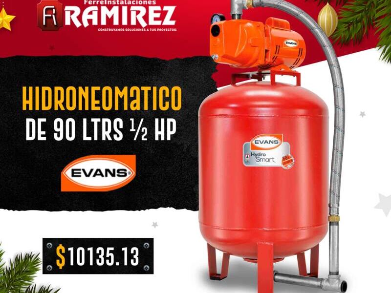 Hidroneumatico 90lts 1/2 HP Mexico