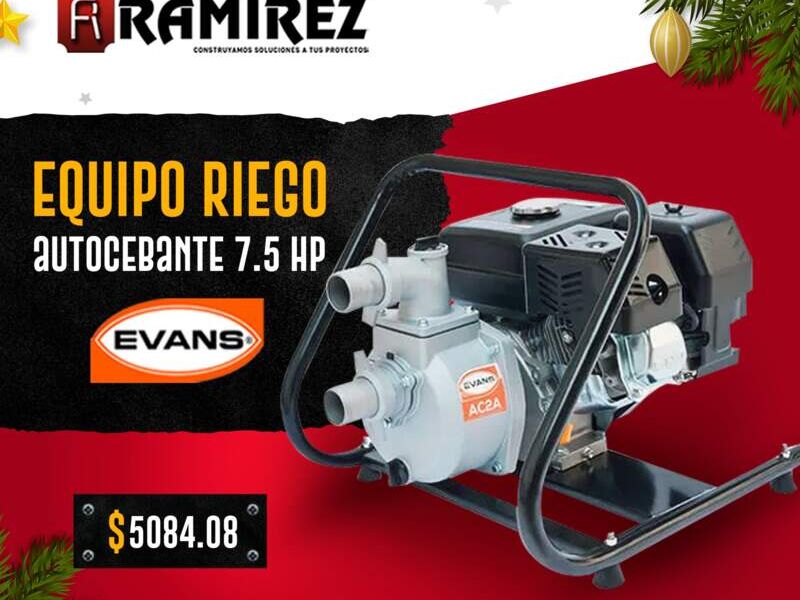 Equipo Riego autocebante 7.5HP Mexico