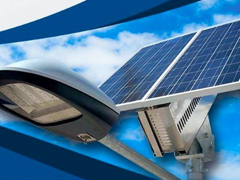 Iluminación panel solar Pachuca Hidalgo