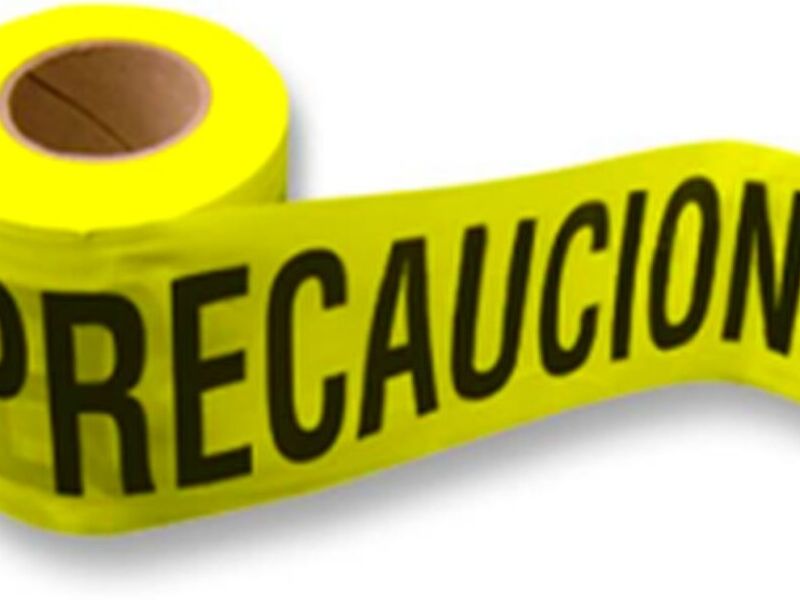 Cinta precaución Ecatepec México