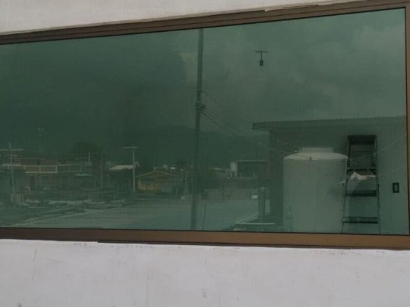 Vidrio tintex verde fijo Huachinango