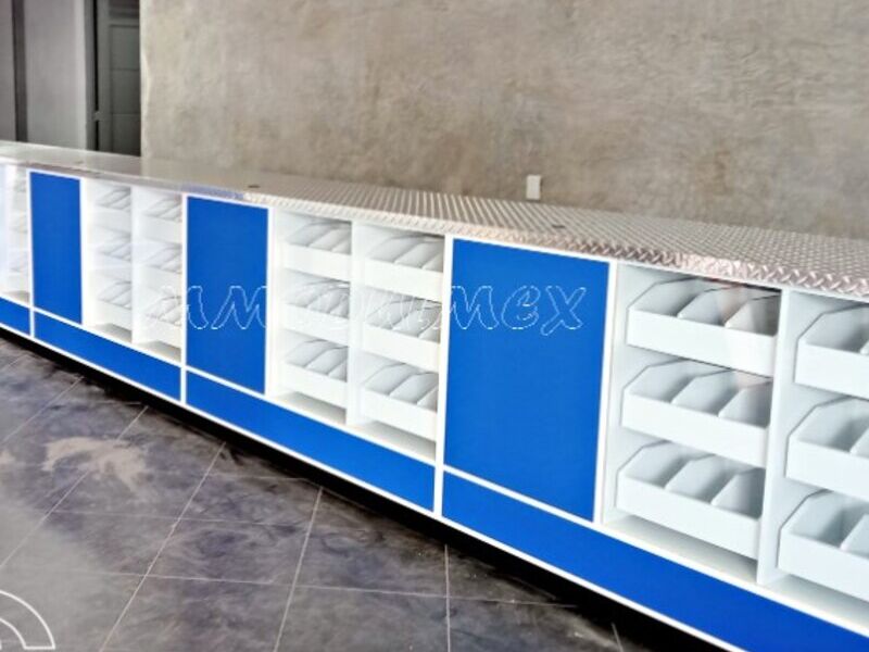 Mostradores con cubiertas de aluminio Muñoz